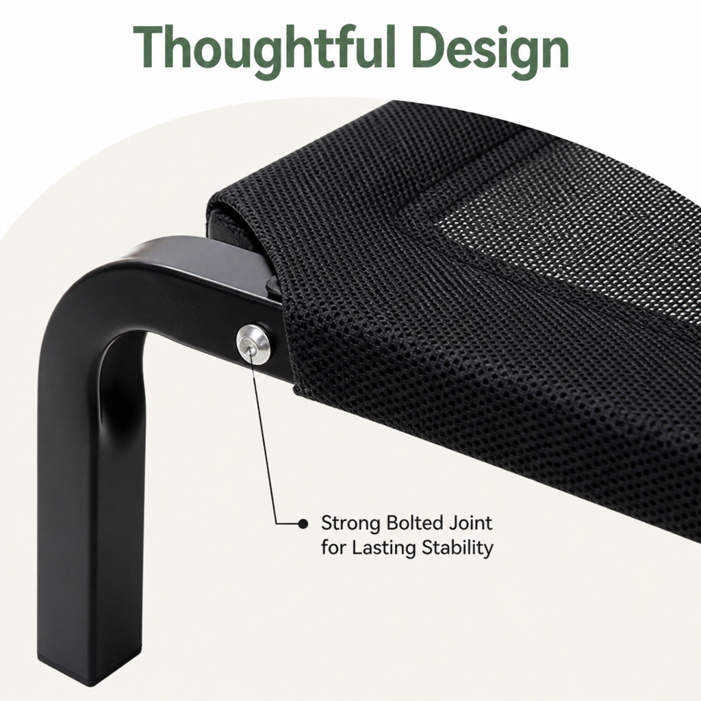 Ortekor Elevated & Foldable Canopy Dog Bed
