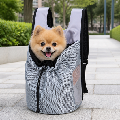 Ortekor Ergonomic Double-Shoulder Plush Small Pet Backpack Carrier (Fits Up To 7.7 lbs)