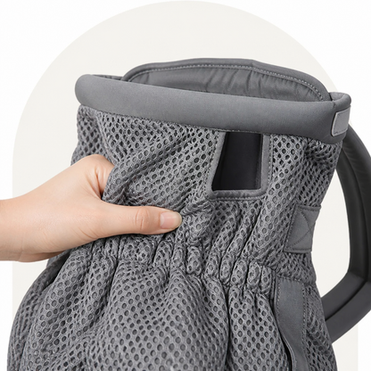 Ortekor Ergonomic Padded-Strap & Safety-Rope Dog Carrier Backpack
