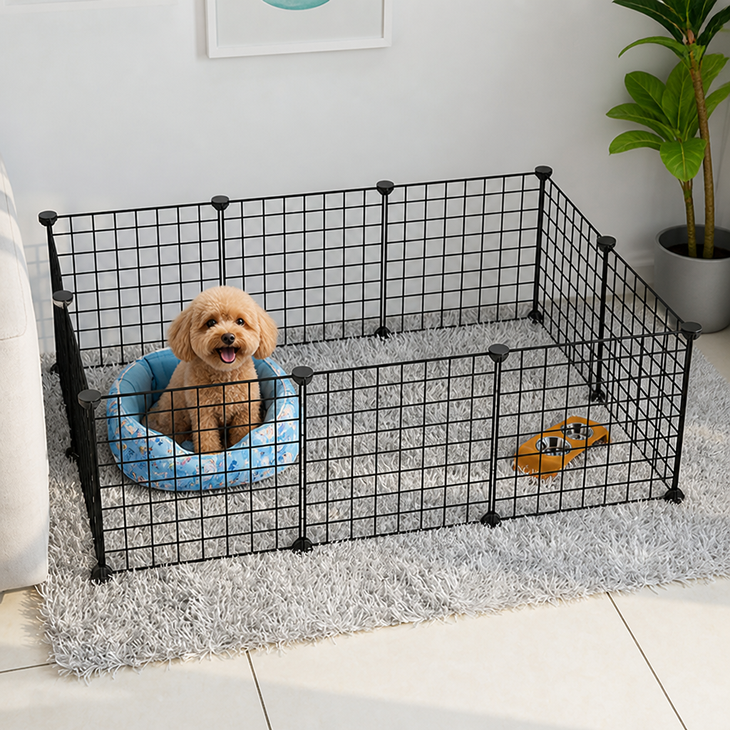 Ortekor Expandable & Modular Wire Mesh Dog Playpen