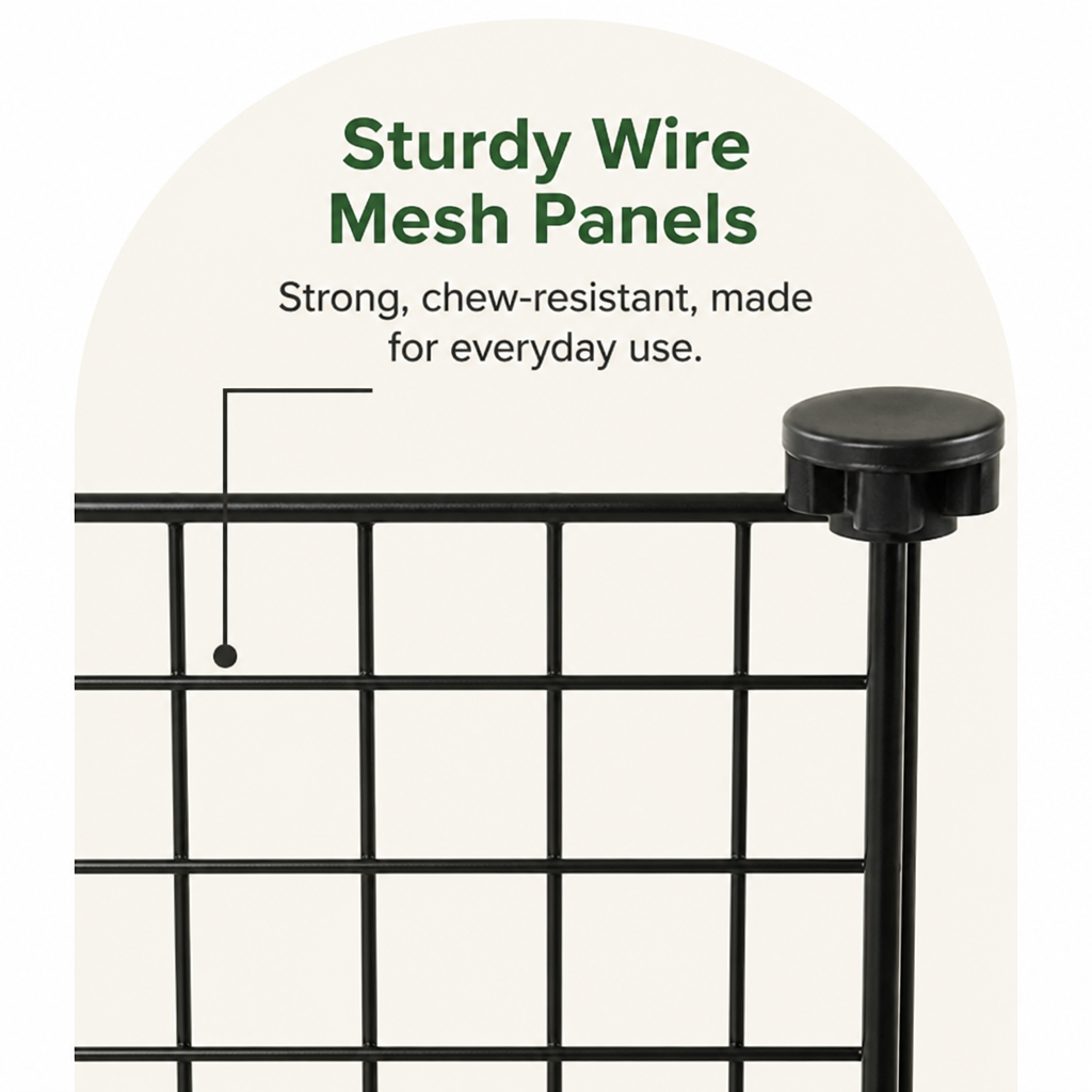 Ortekor Expandable & Modular Wire Mesh Dog Playpen
