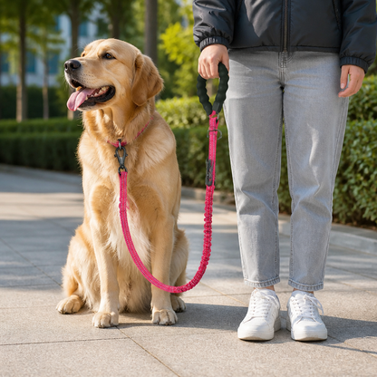Ortekor Explosion-Proof Double-Sided Reflective Adjustable Dog Leash (Medium & Large)