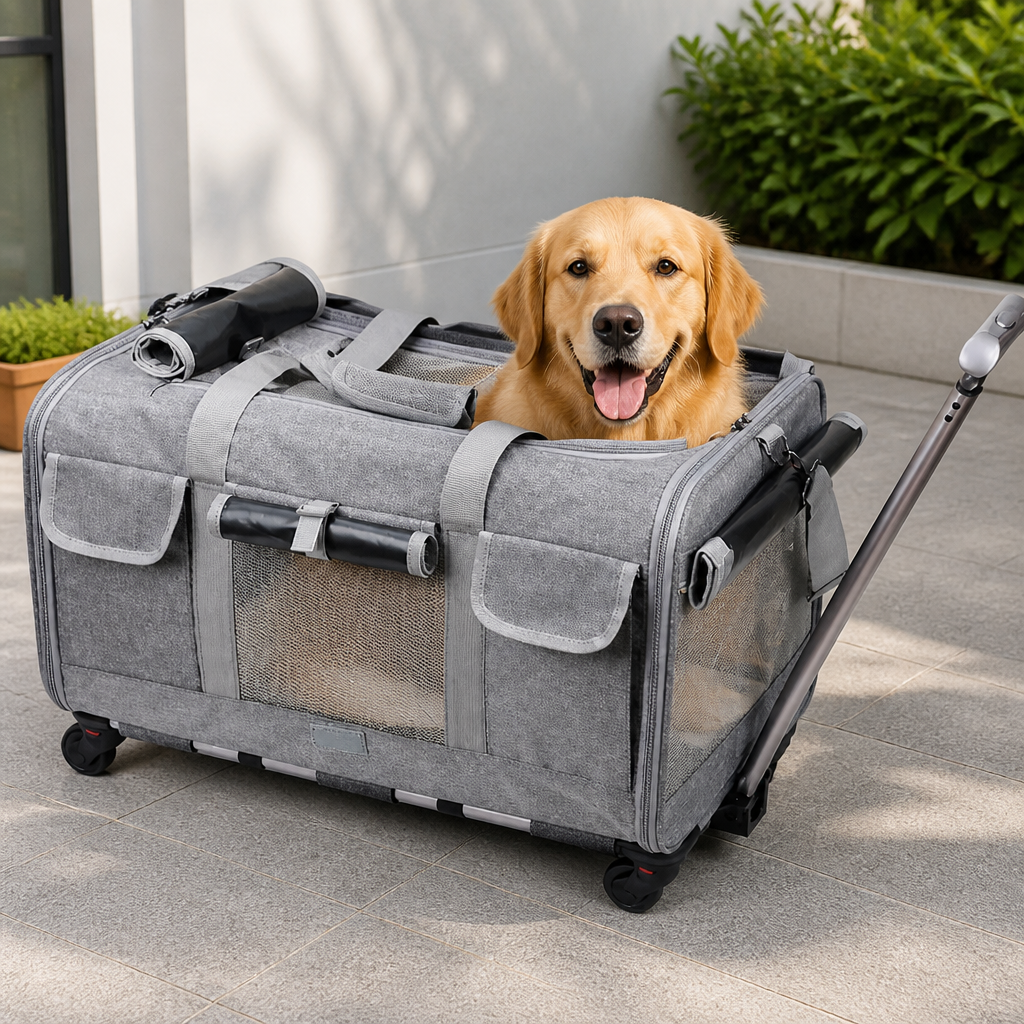 Ortekor Extra Large Detachable & Foldable Travel Carrier