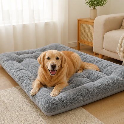 Ortekor Extra Large Thickened Plush Polyester Dog Bed