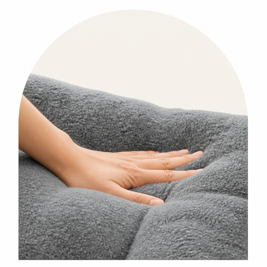 Ortekor Extra Large Thickened Plush Polyester Dog Bed
