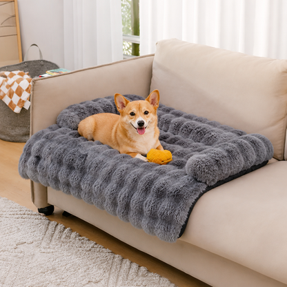 Ortekor Fluffy Plush Washable Bolster Bed