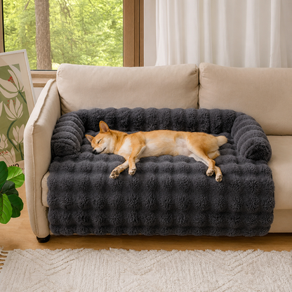 Ortekor Fluffy Plush Washable Bolster Bed
