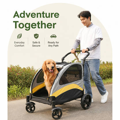 Ortekor Foldable 4-Wheel Breathable Mesh Travel Stroller