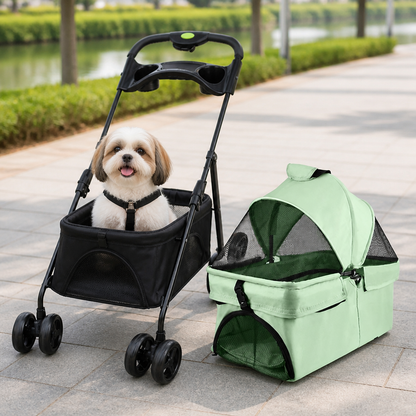 Ortekor Foldable & Detachable Pet Stroller (One-Touch Fold)
