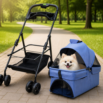 Ortekor Foldable & Detachable Pet Stroller (One-Touch Fold)