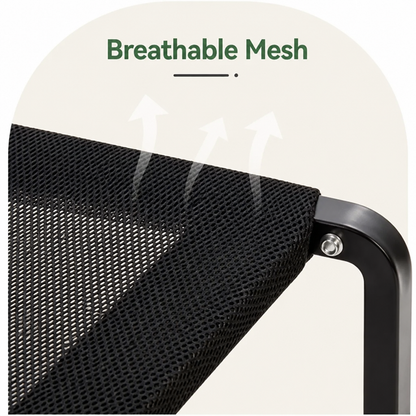 Ortekor Foldable Elevated Breathable Mesh Dog Bed (Detachable Canopy)