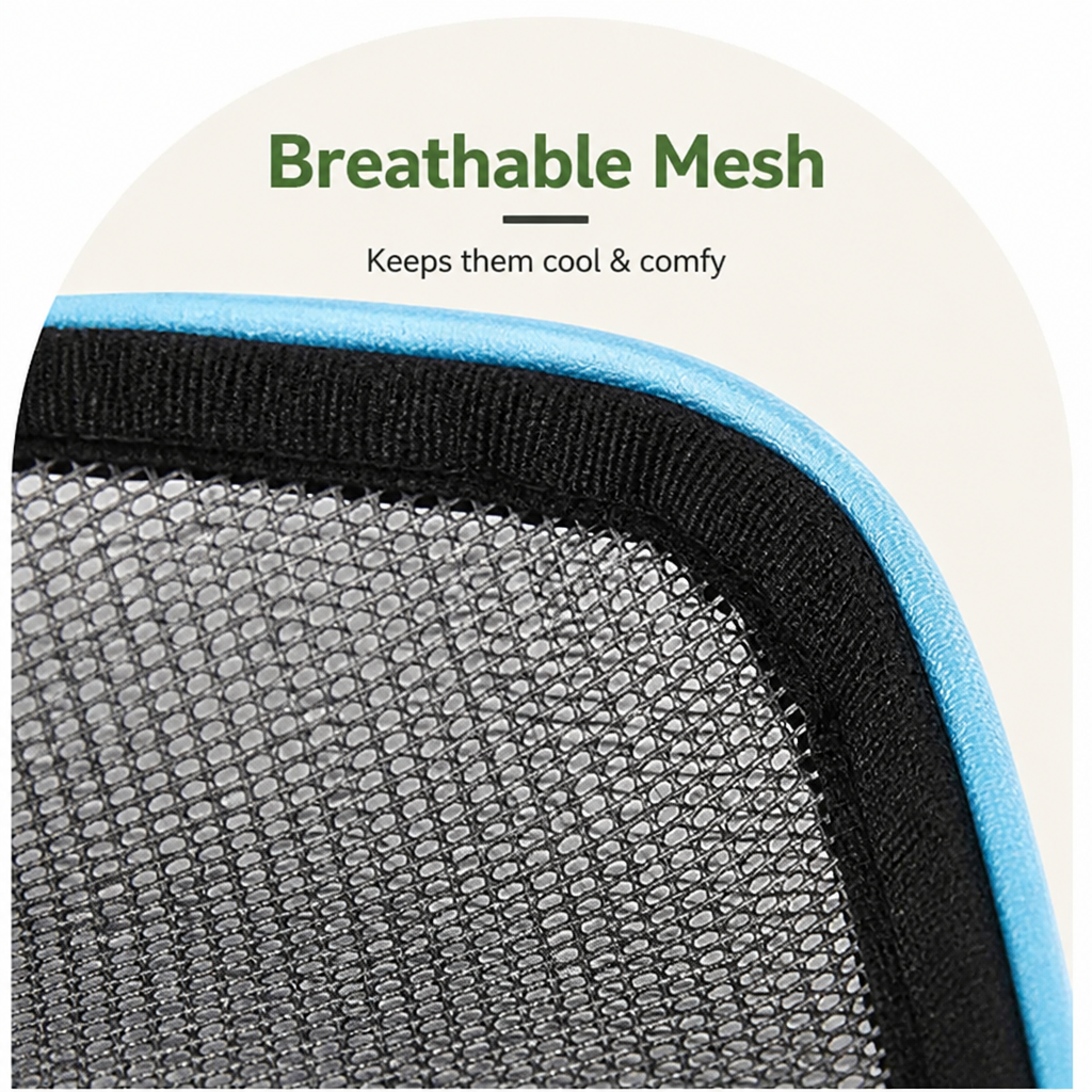 Ortekor Foldable & Expandable Breathable Mesh Pet Carrier