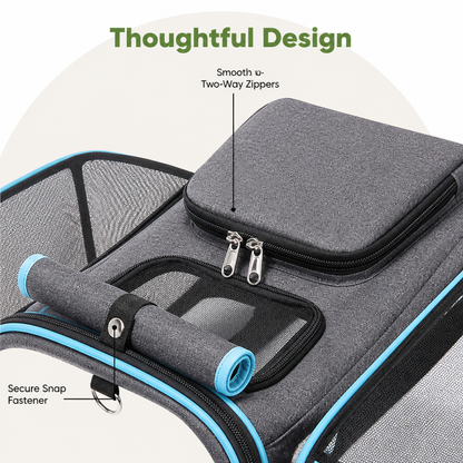 Ortekor Foldable & Expandable Breathable Mesh Pet Carrier