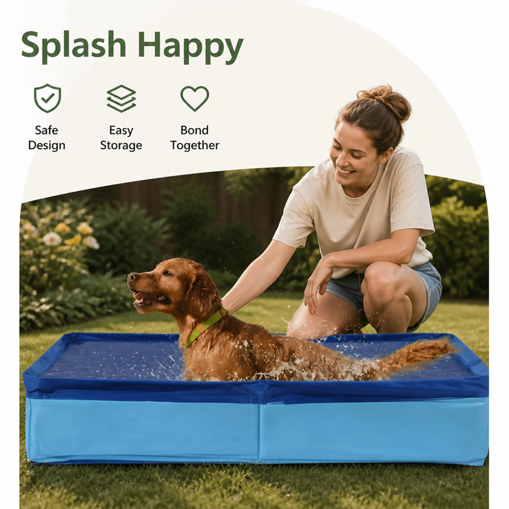 Ortekor Foldable Non-Inflatable Anti-Slip Pet Pool