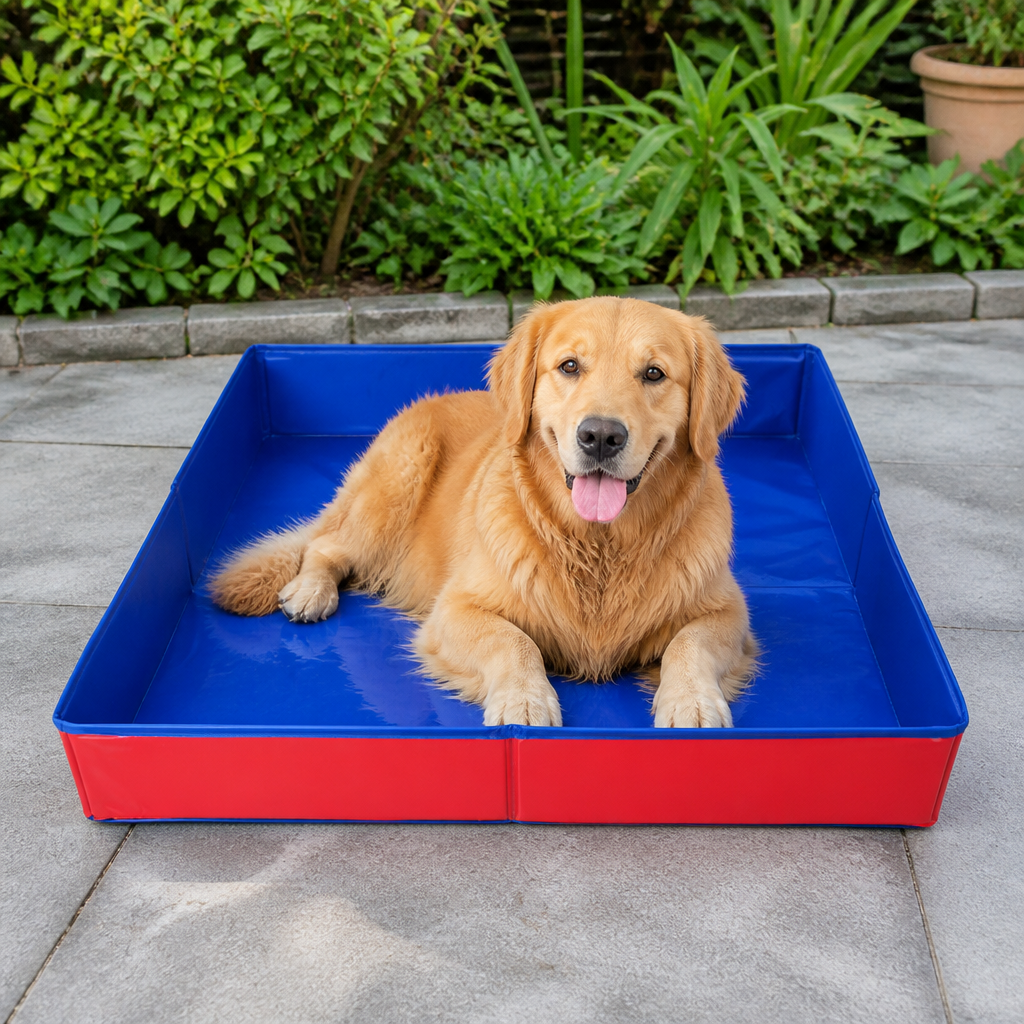 Ortekor Foldable Non-Inflatable Anti-Slip Pet Pool