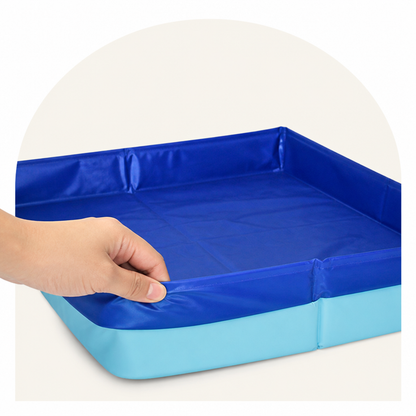 Ortekor Foldable Pet Paddling Pool (Anti-Slip PVC Base)