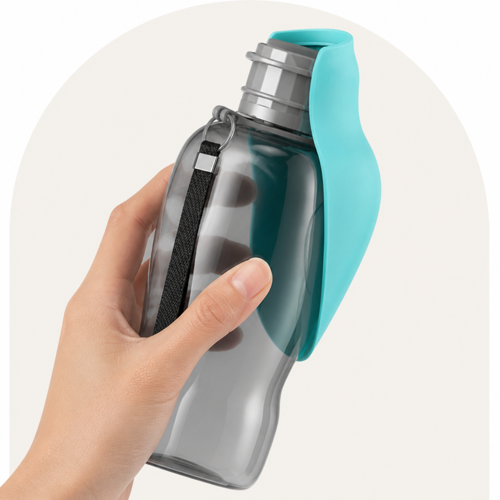 Ortekor Foldable & Portable 800ml Dog Water Bottle