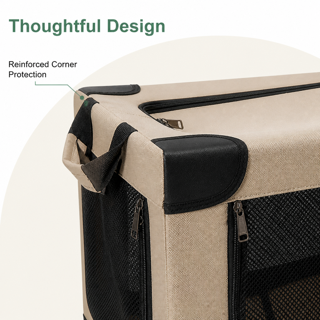 Ortekor Foldable & Ventilated Car Kennel (Small)