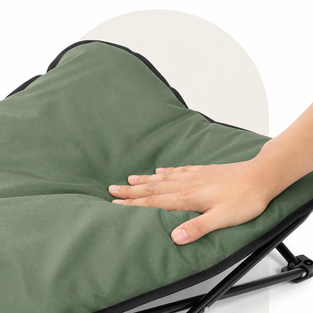 Ortekor Foldable Waterproof & Bite-Resistant Pet Bed (Detachable Pads)