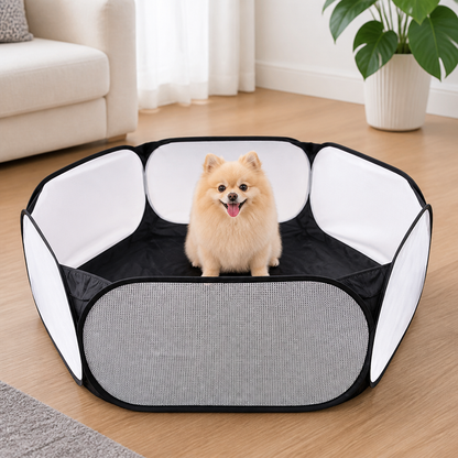 Ortekor Foldable Zipper Top Pet Playpen