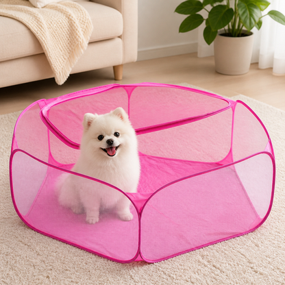 Ortekor Foldable Zipper Top Pet Playpen