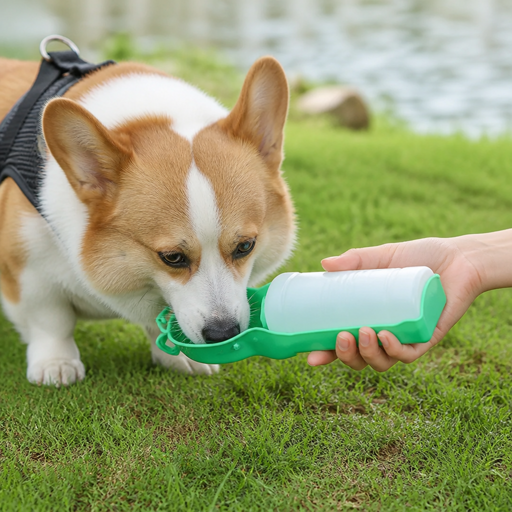 Ortekor Food-Grade One-Hand Dog Water Bottle