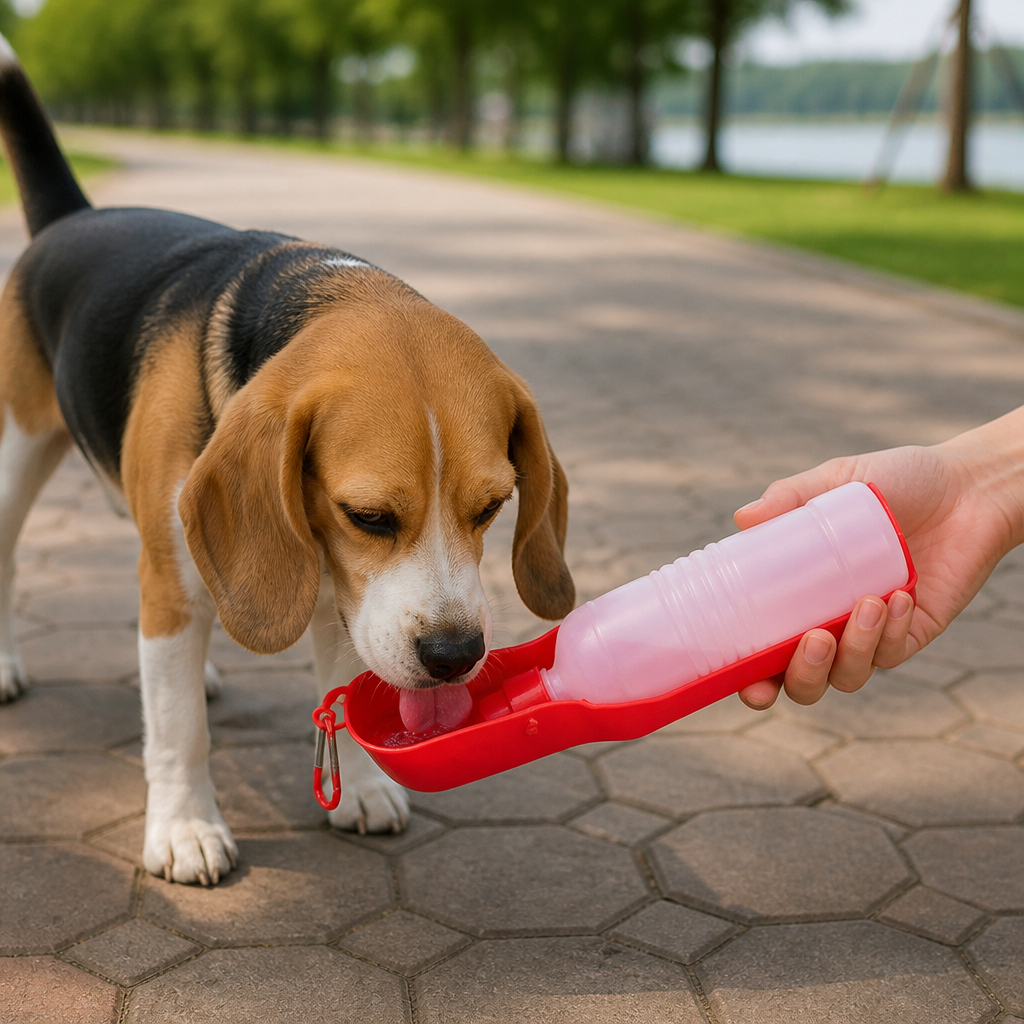 Ortekor Food-Grade One-Hand Dog Water Bottle