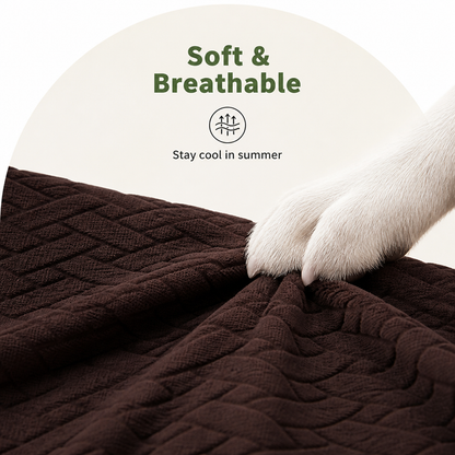 Ortekor Four-Way Stretch & Non-Slip Sofa Cover (Foam Rods)