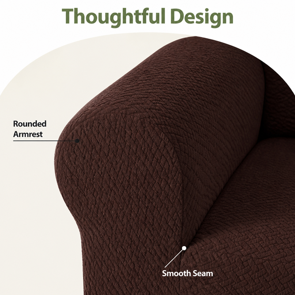 Ortekor Four-Way Stretch & Non-Slip Sofa Cover (T-Shaped)