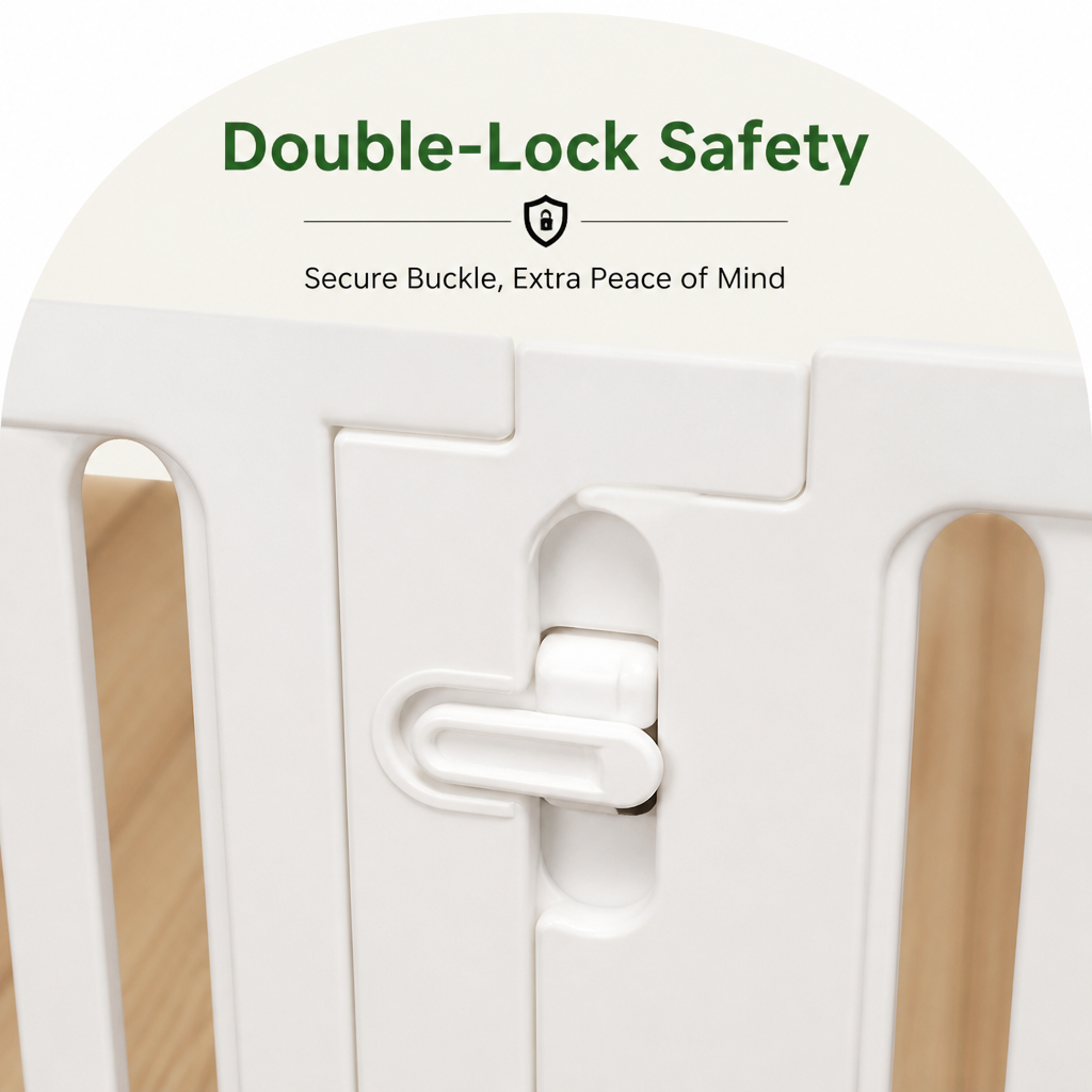 Ortekor HDPE Double-Suction & Secure-Buckle Indoor Playpen
