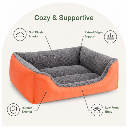 Ortekor Handmade Donut Plush Bolster Bed (Multiple Sizes)