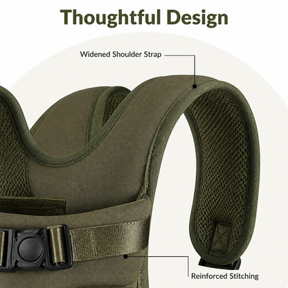 Ortekor Hands-Free Adjustable & Breathable Front Carrier Backpack