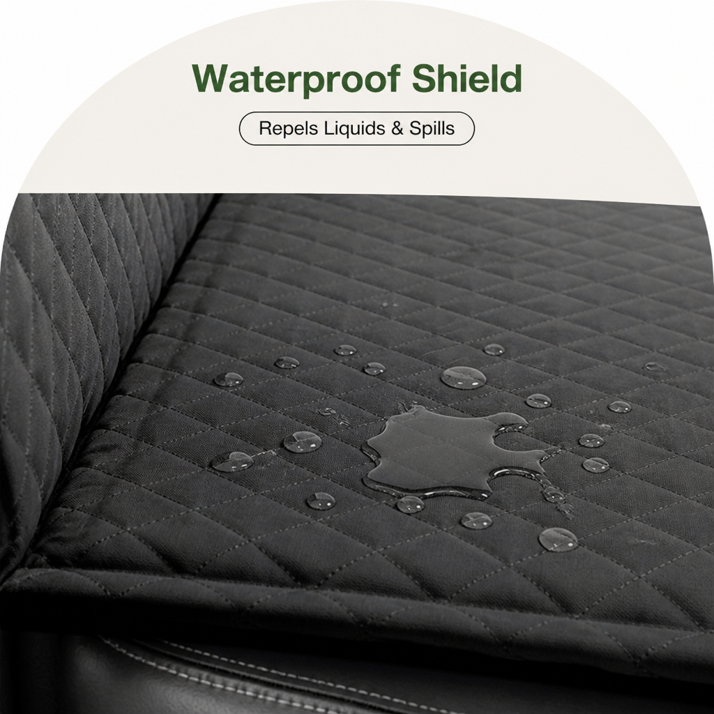 Ortekor Hard-Bottom & Waterproof Car Seat Extender (Removable Washable Cover)