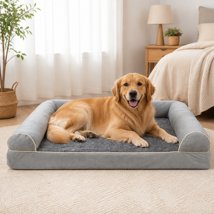 Ortekor High-Density Egg Tray & Non-Slip Dog Bed (Removable Cover)