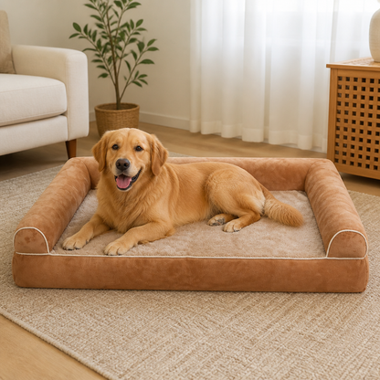 Ortekor High-Density Egg Tray & Non-Slip Dog Bed (Removable Cover)