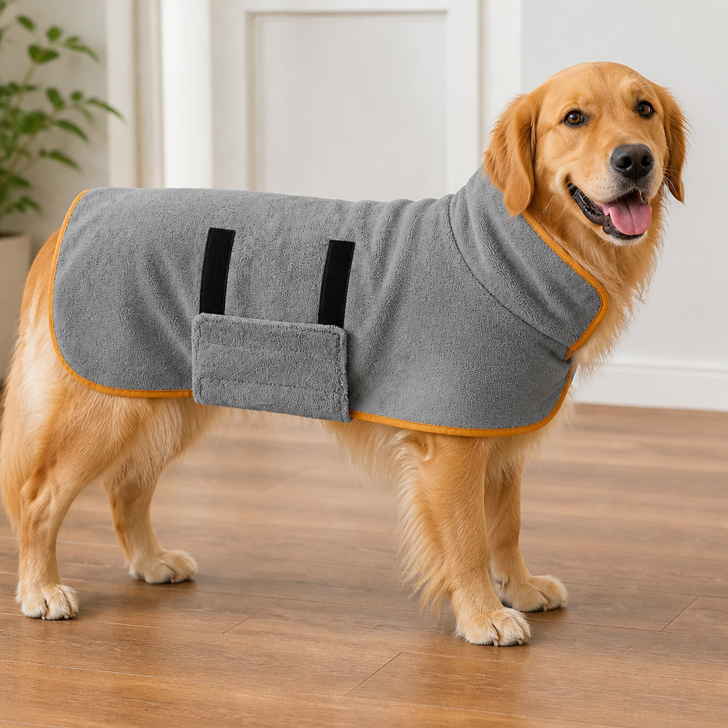 Ortekor Highly Absorbent & Quick-Dry Pet Bathrobe