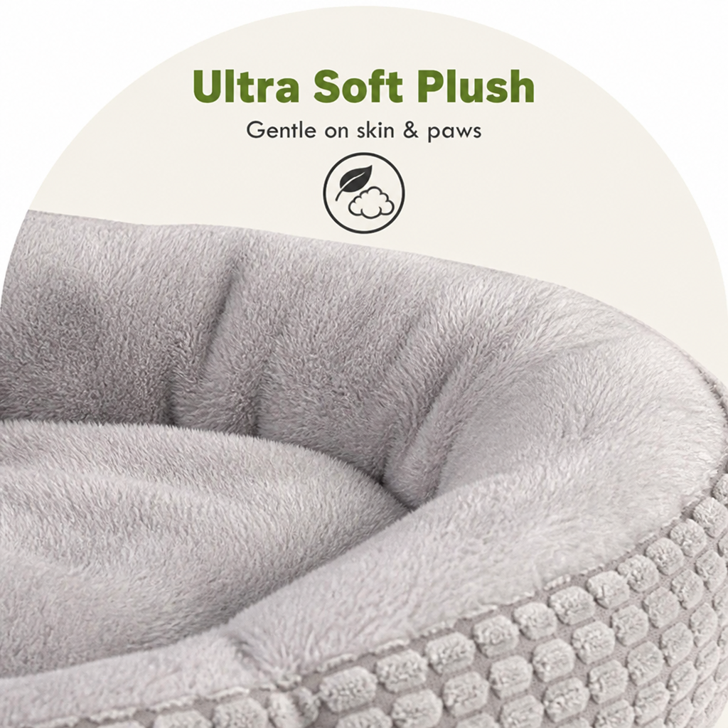Ortekor Hooded Plush & Non-Slip Cave Bed (Machine Washable)