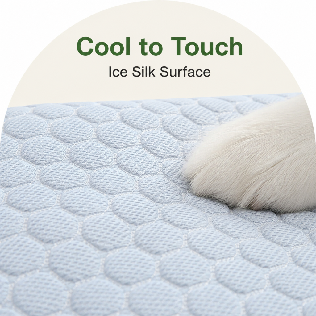 Ortekor Ice Silk Cooling & Non-Slip Pet Mat