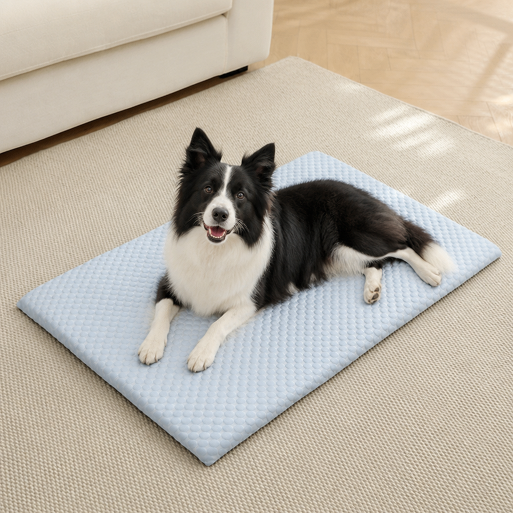 Ortekor Ice Silk Cooling & Non-Slip Washable Pet Mat