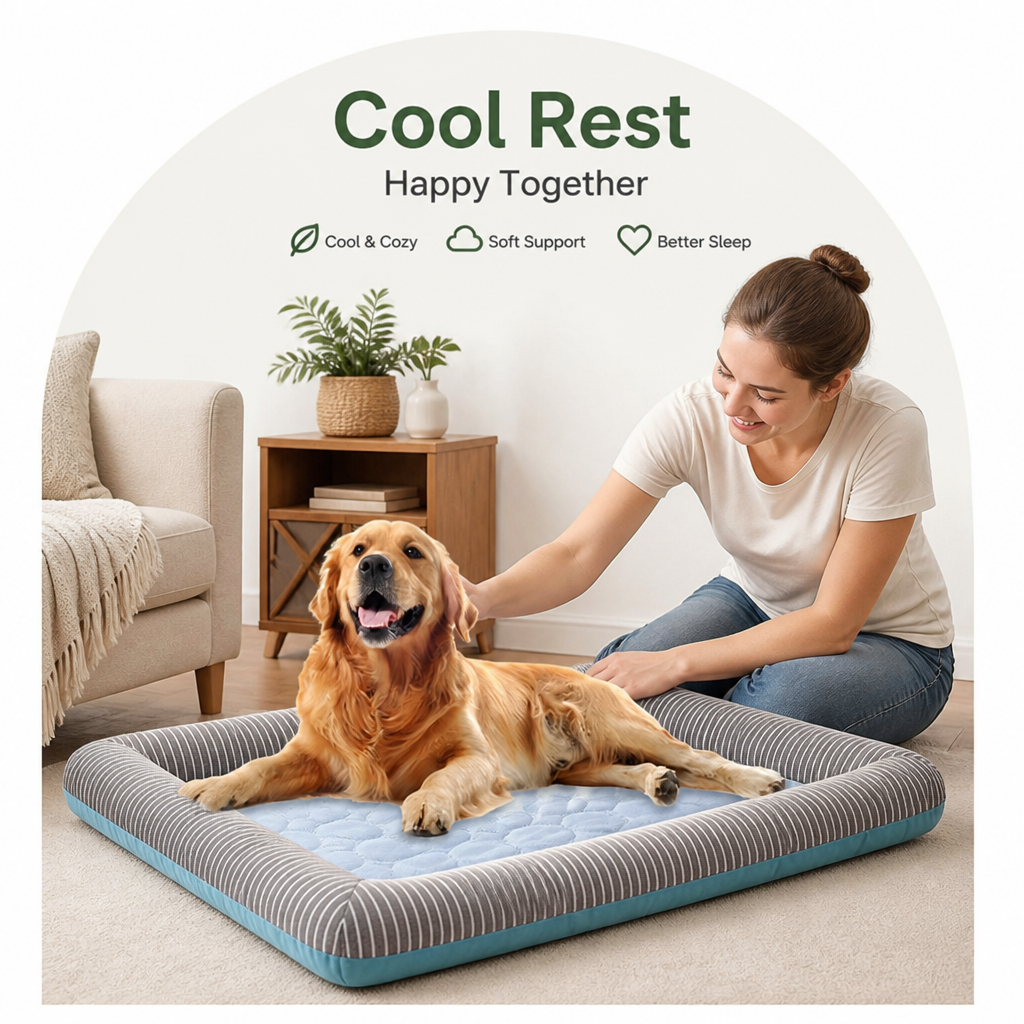 Ortekor Ice Silk Cooling & Quick-Dry Dog Bed