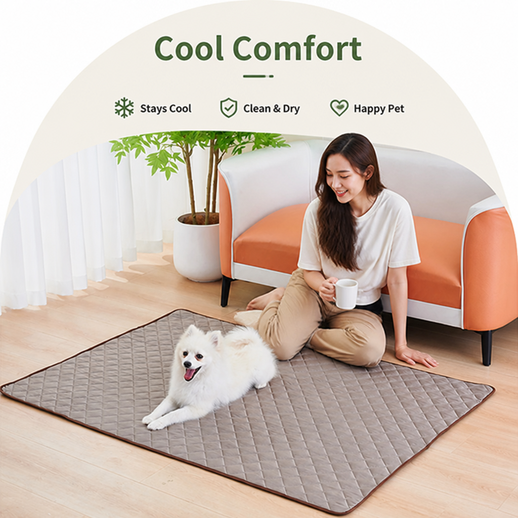Ortekor Ice Silk Cooling & Waterproof Pet Cooling Mat (Multiple Sizes)