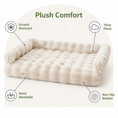 Ortekor Imitation Rabbit Fur & Anti-Slip Dog Bed