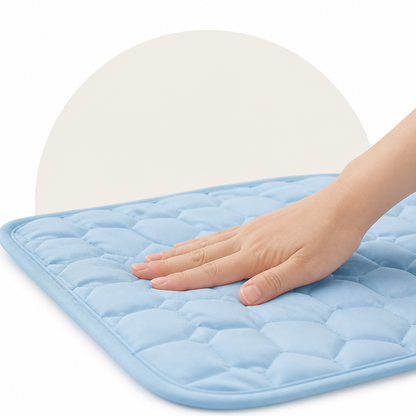 Ortekor Instant Cooling Ice Silk Quilted Pet Mat
