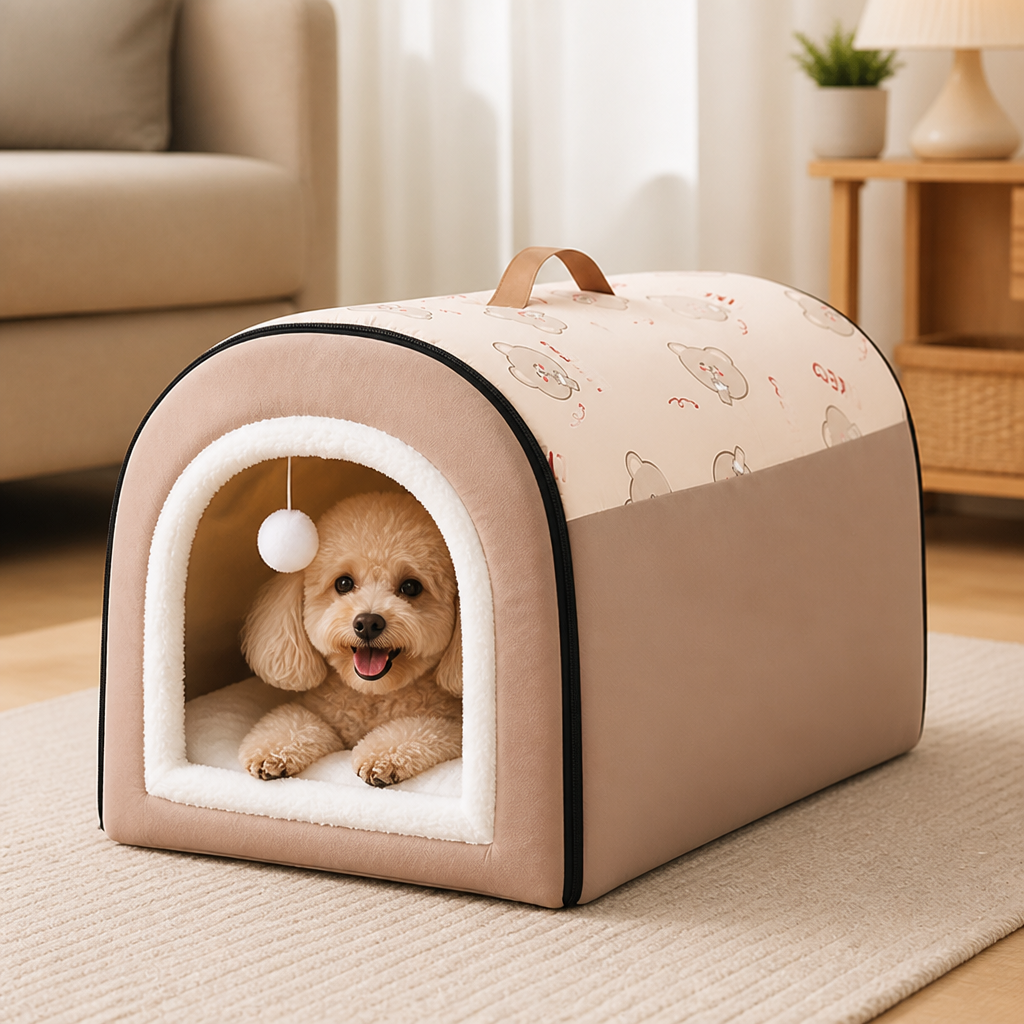 Ortekor Insulated Memory Foam Enclosed Dog Bed (Removable Cover)
