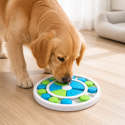 Ortekor Interactive Puzzle & Non-Slip Slow-Feeder Bowl