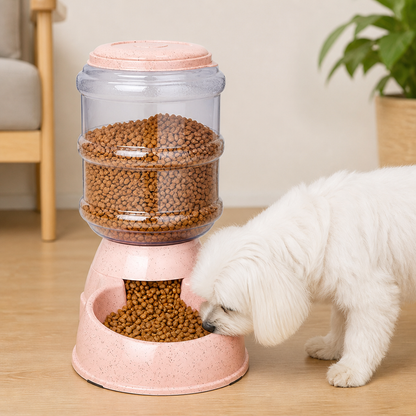 Ortekor Large Capacity Automatic Food & Water Feeder (Removable Bowls)