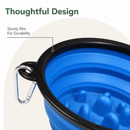 Ortekor Large Capacity Collapsible Travel Dog Bowl