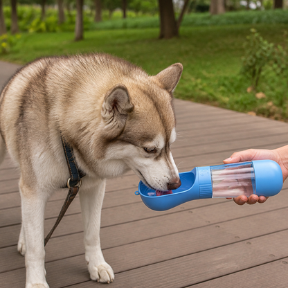 Ortekor Leak-Proof & Lightweight Dog Water Bottle (Food & Water Combo)