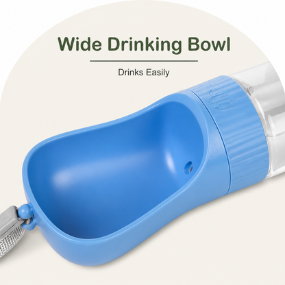 Ortekor Leak-Proof & Lightweight Dog Water Bottle (Food & Water Combo)