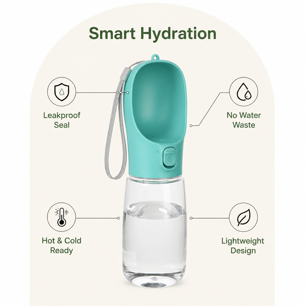 Ortekor Leakproof & Water-Saving Travel Water Bottle
